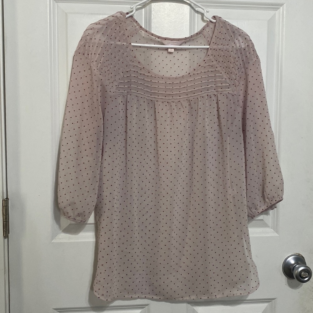 🌸 2/$10 Sheer blouse, Lauren Conrad